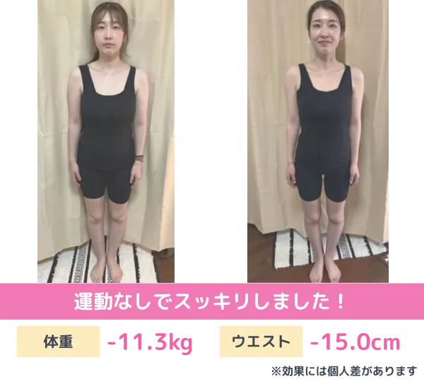 耳ツボダイエットのビフォーアフター