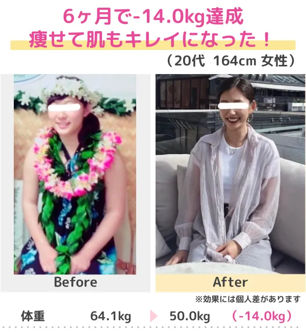 3か月-10kgのダイエットに成功(50代)