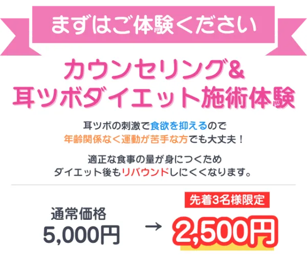 耳ツボダイエットで解決！