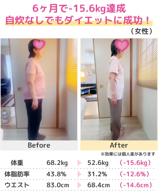 -20.6kgのダイエットに成功！（30代）