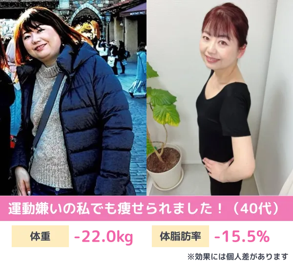 耳ツボダイエットのビフォーアフター